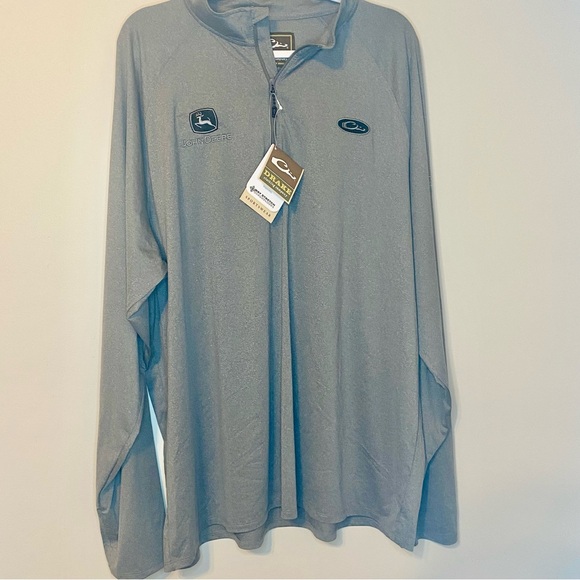 Drake / John Deere Gray Long Sleeve Shirt 3X NWT - Picture 1 of 11